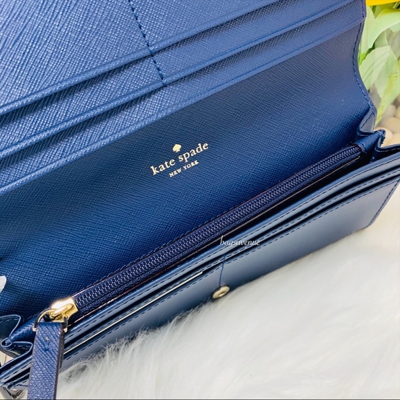 Linney baldwin street Kate spade bow wallet blue - Picture 5 of 6